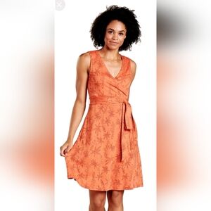 Toad&Co Orange Floral Mini Dress
